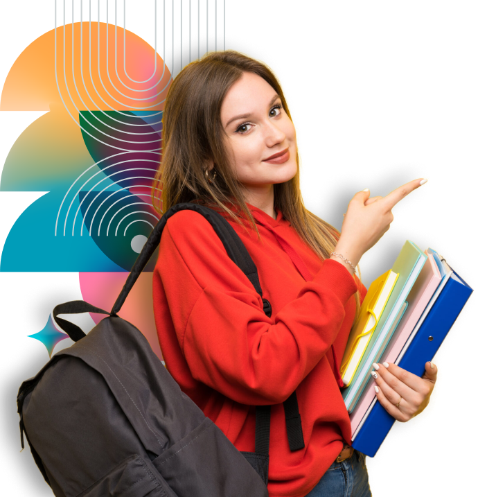 Publishing specialist holding books